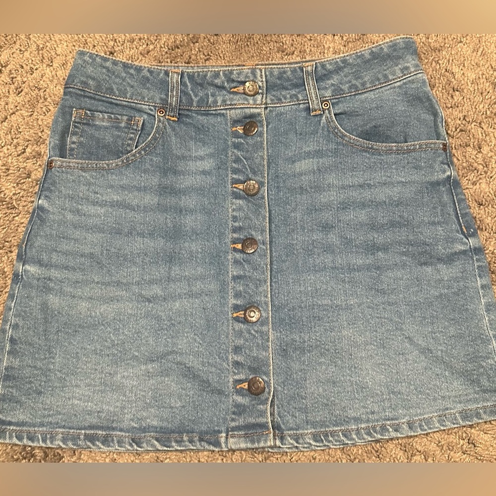 Harper Heritage Denim Button Down Mini Skirt